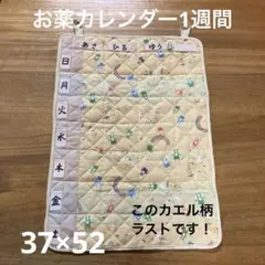 お薬カレンダー1週間　カラフルかえる　ラストです！　ハンドメイド