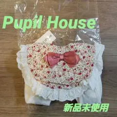 新品 ピューピルハウス Pupil House スタイ よだれかけ リボン 花