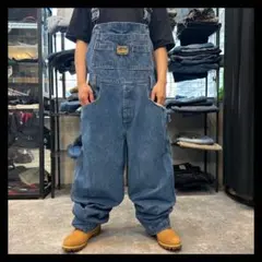 KARL KANI デニムオーバーオール/サロペット/古着/実寸W38×L32 KARL KANI デニムオーバーオール/サロペット/古着/実寸W38×L32
