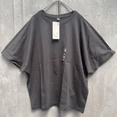 新品　UNIQLO ドルマンTシャツ　チャコールグレー　XL 大きいサイズ