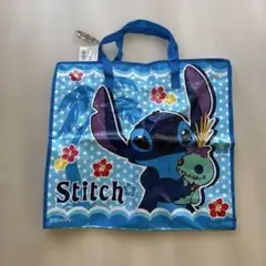 【未使用】スティッチ レジャーバッグ 大きめ ジッパー付き