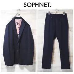 極美品 SOPHNET ソフネット 2024AW スーツ セットアップ ネイビー 2025年最新】SOPHNET. メンズ ビジネススーツの人気アイテム