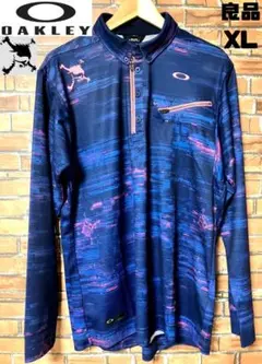 良品 オークリー OAKLEY スカル メンズ 長袖 ポロシャツ XLサイズ