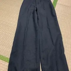 サスペンダー付き ダークグレー ズボン 9AR64
