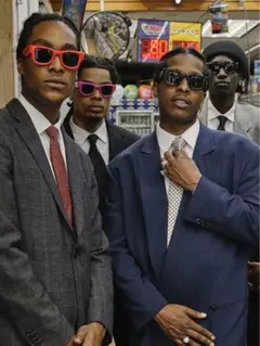 希少A$AP Rocky x RayBan WayfarerPufferブラック