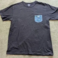 Lee ブラック Tシャツ Lサイズ デニムポケット