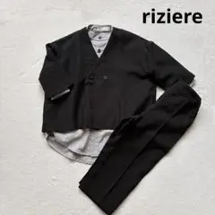 riziere リジェール セットアップ　黒　スーツ　フォーマル　90 シャツ