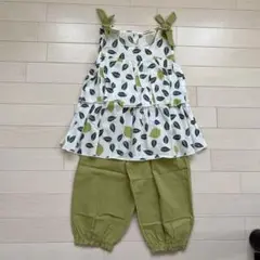 ❤︎【NOMSOCR】子供服女の子セットアップ夏ノースリーブTシャツ＆ハーフパンツ