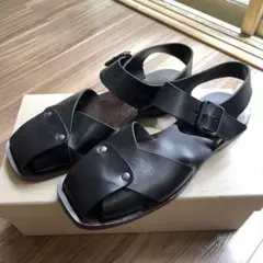 Lemaire ブラックサンダル スタッズ付き　ルメール　グルカ Lemaire ブラックサンダル スタッズ付き ルメール グルカ