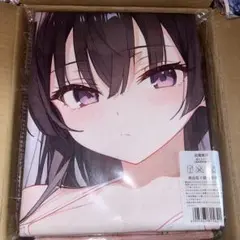 萌えタオル"水着黒髪"超厚手大判タオル&バスタオル毛布タペストリー
