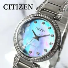クリスタル★シチズン エコドライブ ソーラー 腕時計 CITIZEN レディース