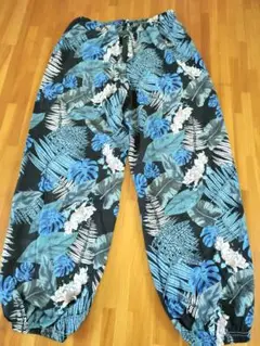 アジアンパンツ　エスニックパンツ　リラックスウェア　ボタニカル　Mサイズ