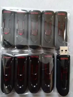 スライド式２０本　SanDisk 3.0　32GB USBメモリ