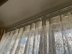 カーテン　【レース】花柄　幅100×丈185×2枚