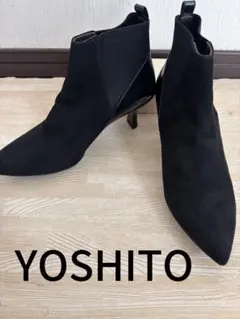 最終お値下げ❗️YOSHITO☆本皮☆スエード☆ブーティ☆黒☆size22