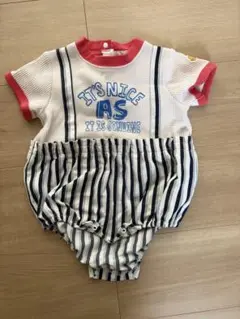 ストライプ柄ロンパース サイズ80