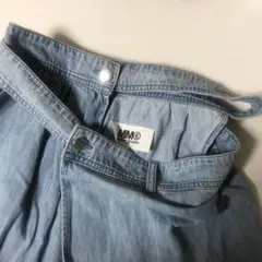 デニム ワイドパンツ ロングスカートMM6