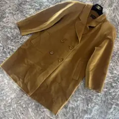 良品 レリアン Leilian ピーコート カシミヤ配合 ブラウン サイズ9