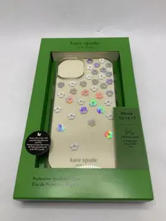【新品】 ケイトスペード iPhone 15/14/13 クリアケース　花柄　②