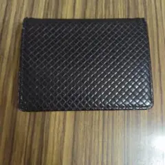 DyDo　ダークブラウン　レザー パスケース　カードケース