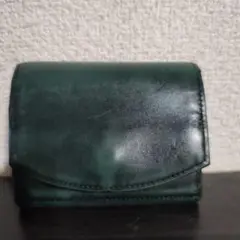 Cartolane ダークグリーン 三つ折り財布