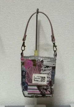 保冷保温シート使用　持ち手付きドリンクホルダー　ハンドメイド　A-19