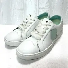 美品　ケイトスペード　スニーカー　23.5cm シューズ　白　レザー レディース