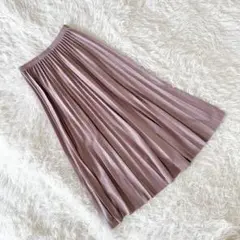 《グレイル》 (M) アコーディオンプリーツロングスカート カットオフ ガーリー