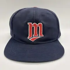 90s　ヴィンテージ　MLB　ミネソタツインズ　刺繍ロゴ　ベースボールキャップ