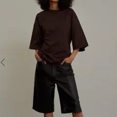 INSCRIRE クルーネックTシャツ　カーキ　新品未使用
