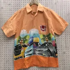 HONDA オールド 90s古着 モータースポーツ レーシング 企業物 アロハ