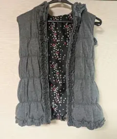 ＱＶＣ &Love アンドラブ ダウンベスト グレー M