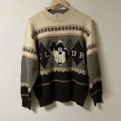 〇DOLCE CLUB 刺繍ニットセーター
