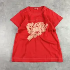エンジェルブルー ロゴプリントTシャツ S カットソー ナルミヤ