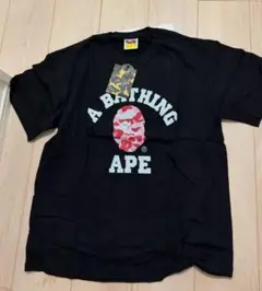 A BATHING APE カモフラージュスカル Tシャツ Lサイズ