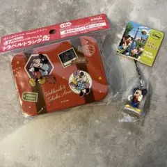 【未使用】ミッキーマウス 東京スカイツリー ストラップ ✨トラベルトランク缶