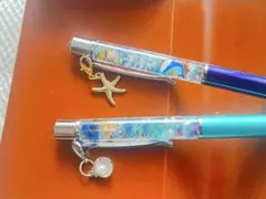 897 ハーバリウムボールペン　2本セット　ハンドメイド