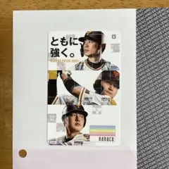 読売ジャイアンツ 巨人 亀井善行 丸佳浩 岡本和真 nanacoカード 未使用