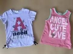 エンジェルブルーANGEL BLUE⭐︎Tシャツとタンクトップセット130ナルミヤ