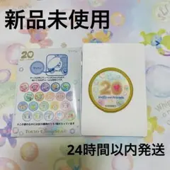 【新品未使用】ダッフィー フレンズ カラフルハピネス ワッペン 20周年 ロゴ