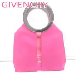 GIVENCHY ジバンシー スケルトン ピンク×シルバー クリテ バッグ