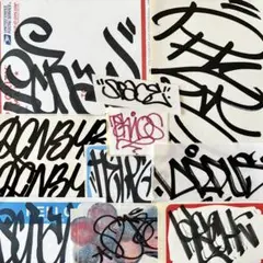 ① グラフィティー 手描きステッカー10枚セット graffiti グラフィティ