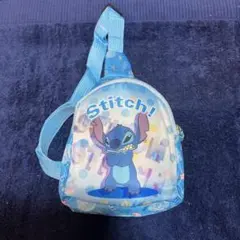Disney・リロアンドスティッチ子供用ボディバッグ水色