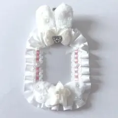 うさ耳 白 ピンク 星 222 トレカケース レースデ 1