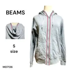★美品★BEAMS ビームス パーカー アウター ダブルジッパー フード付 S