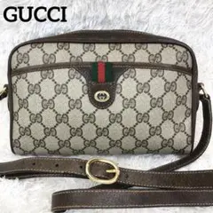 【美品】オールドグッチ シェリーライン インターロッキング ミニショルダーバッグ