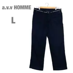a.v.v HOMME チノパン パンツ シンプル 使い回し抜群 黒 L