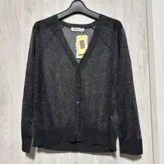 POUR Très Femme 長袖カーディガン LLサイズ 透かし編み新品