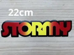 STORMY ストーミーステッカー グラデーション 22cm 赤×黄