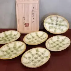 陶芸家　船木研兒　船木研児　舩木　赤絵　春夏秋冬　大鉢　オーバル皿　角皿 陶芸家 船木研兒 船木研児 舩木 赤絵 春夏秋冬 大鉢 オーバル皿